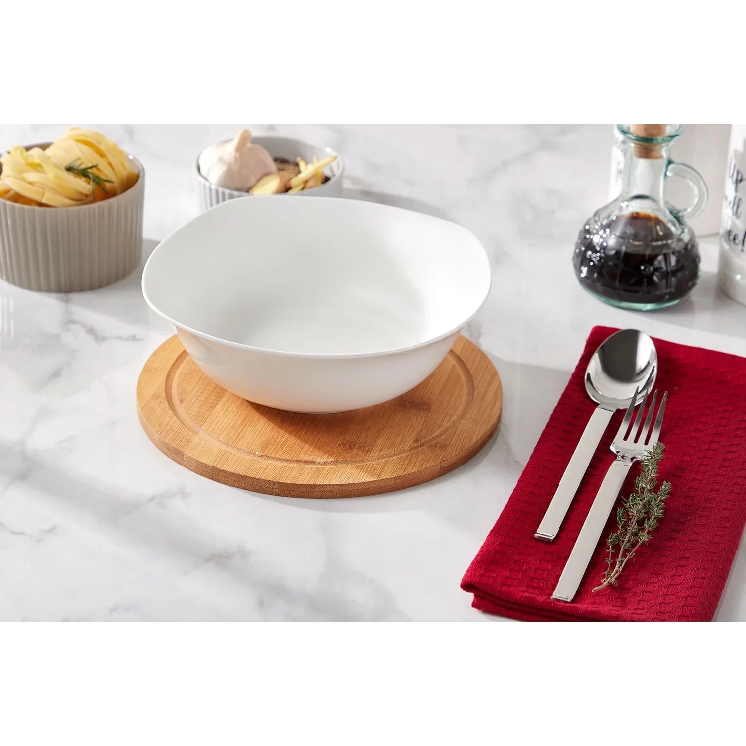 Wilmax Schale 650 ml 16,5 × 16,5 cm Weiß aus Porzellan