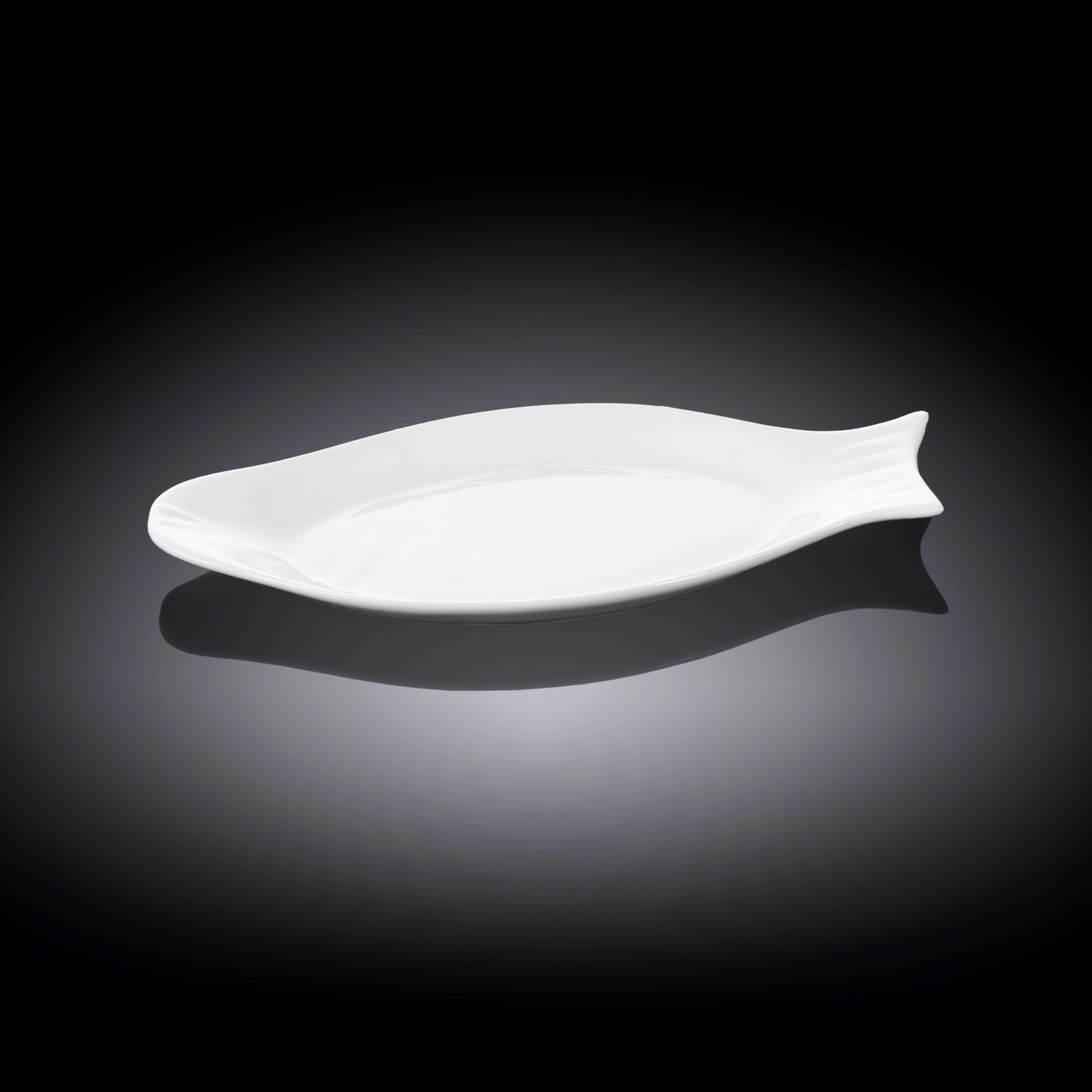 Wilmax Fischplatte 25.5 cm aus Porzellan Weiß WL-992007/A