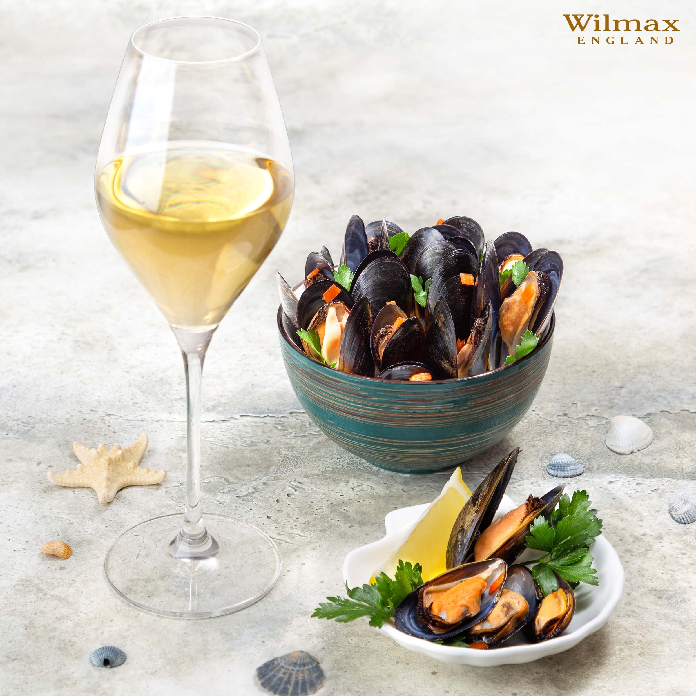 Wilmax Kristallglas Weinglas 2er-Set 560 ml konisch WL-888046/2C