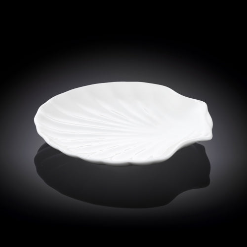 Wilmax Fischplatte 18 cm Weiß aus Porzellan