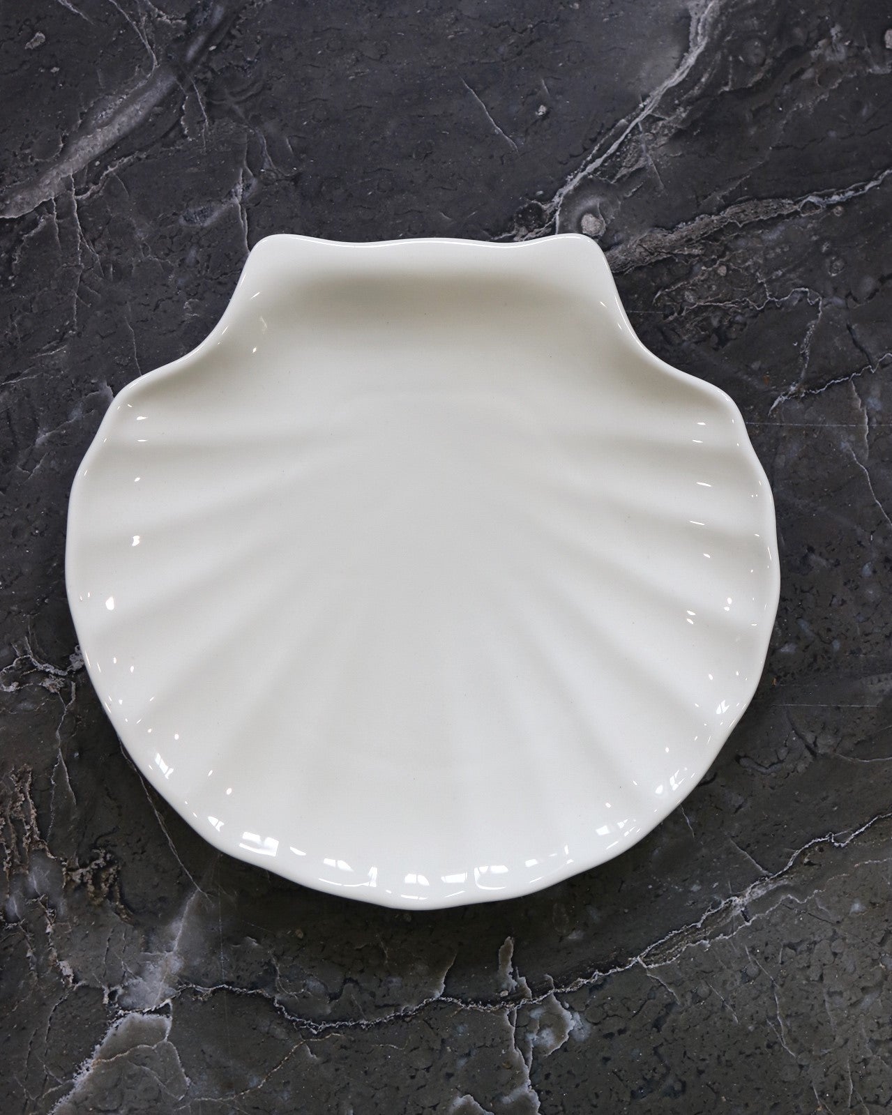Wilmax Muschelschale, 13 cm, Porzellan, WL-992010/A
