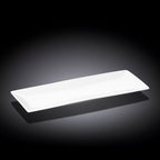 Wilmax Servierplatte 30,5 × 12 cm Weiß aus Porzellan