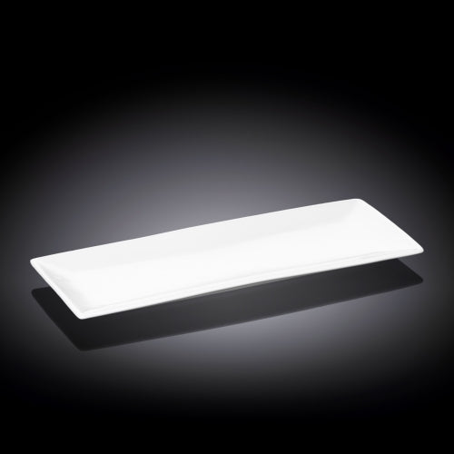 Wilmax Servierplatte 30,5 × 12 cm Weiß aus Porzellan