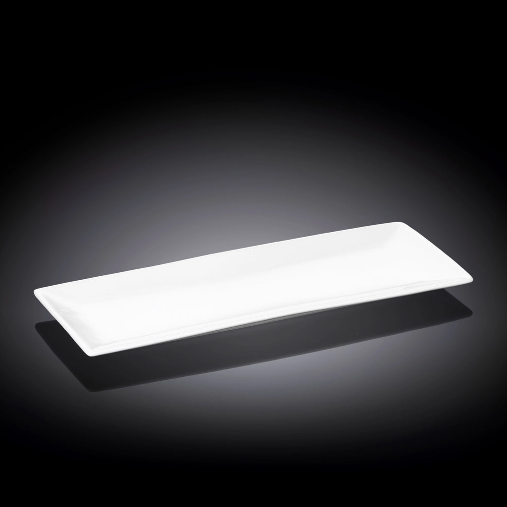 Wilmax Servierplatte 30.5 x 12 cm aus Porzellan, Weiß WL-992015/A