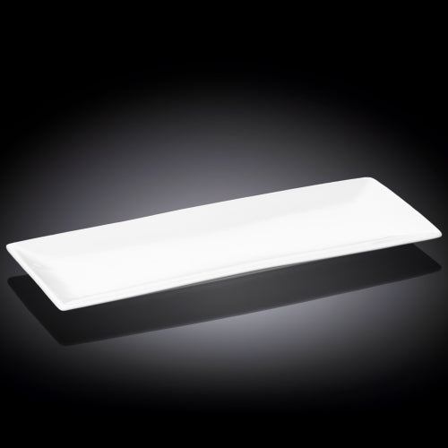 Wilmax Servierplatte 35,5 × 14 cm Weiß aus Porzellan