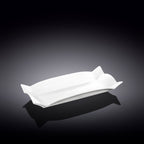 Wilmax Servierplatte 25 x 12 cm aus Porzellan, Weiß WL-992582/A