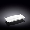 Wilmax Servierplatte 25 × 12 cm Weiß aus Porzellan