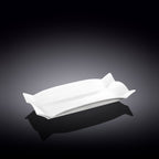 Wilmax Servierplatte 25 × 12 cm Weiß aus Porzellan