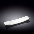 Wilmax Servierplatte 30 x 10 cm aus Porzellan, Weiß WL-992622/A