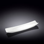 Wilmax Servierplatte 30 x 10 cm aus Porzellan, Weiß WL-992622/A