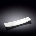 Wilmax Servierplatte 30 × 10 cm Weiß aus Porzellan