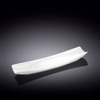 Wilmax Servierplatte 30 × 10 cm Weiß aus Porzellan