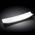 Wilmax Servierplatte 35 x 11 cm aus Porzellan, Weiß WL-992623/A