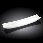 Wilmax Servierplatte 35 × 11 cm Weiß aus Porzellan