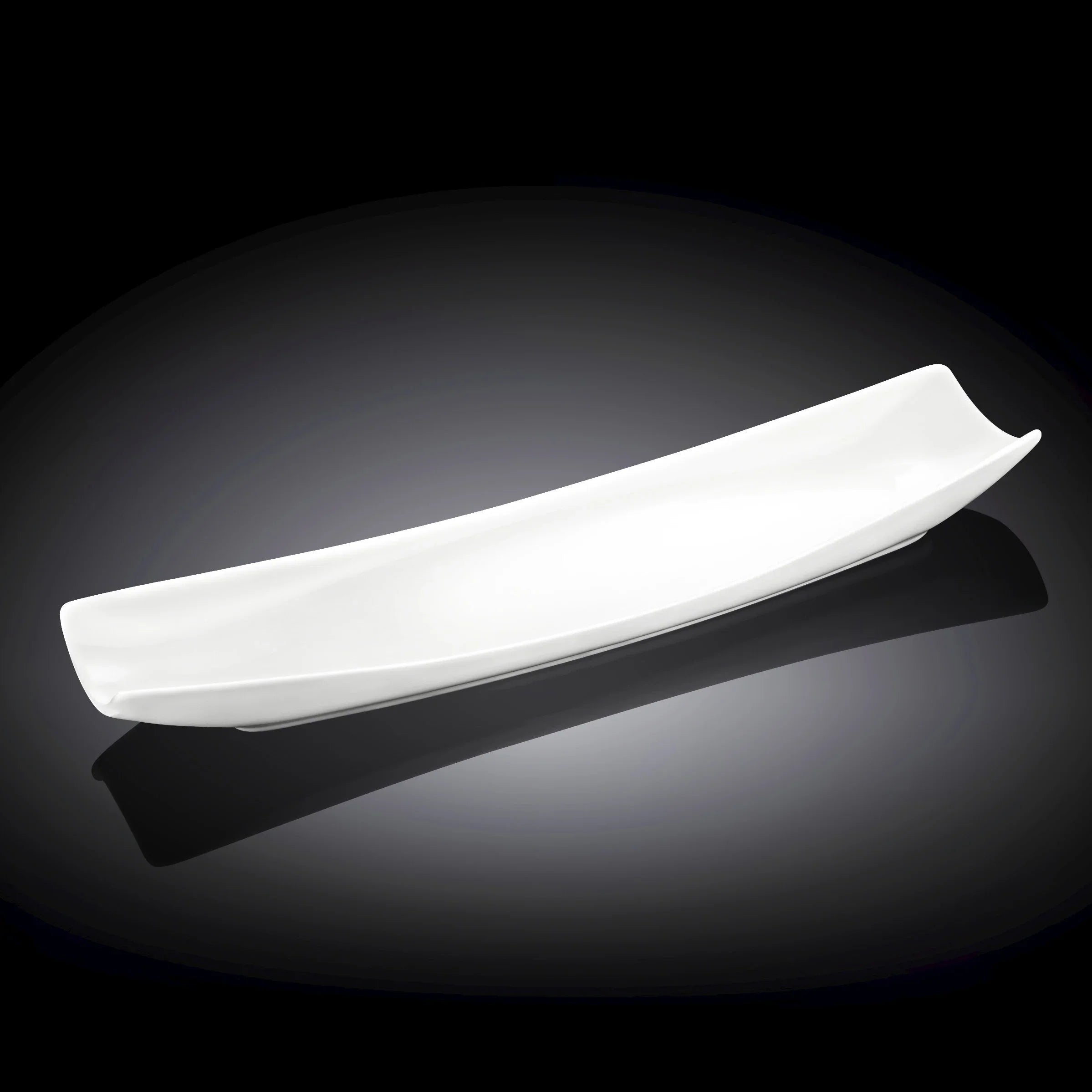 Wilmax Servierplatte 35 × 11 cm Weiß aus Porzellan