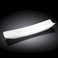 Wilmax Langer Servierteller Weiß 35 x 11 cm – Elegantes Porzellan – WL-992623/A