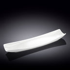 Wilmax Servierplatte 40,6 × 12,7 cm Weiß aus Porzellan