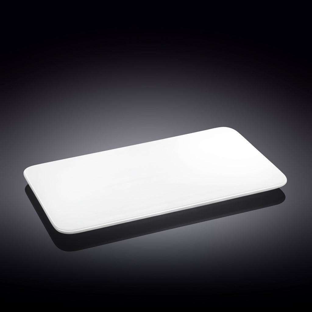 Wilmax Servierplatte 35,5 × 25 cm Weiß aus Porzellan