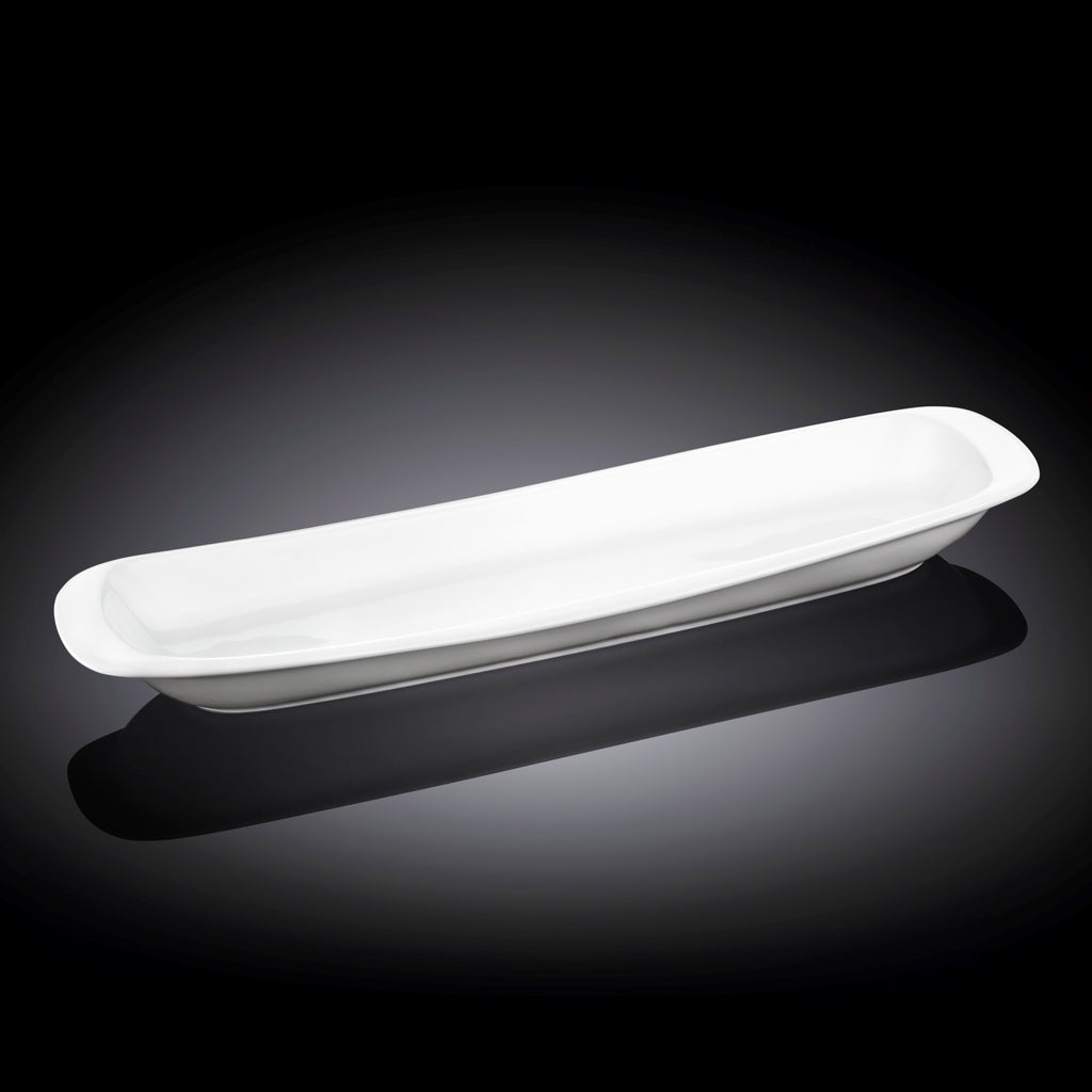 Wilmax Teller 33 cm aus Porzellan, Weiß WL-992644/A