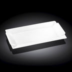 Wilmax Servierplatte 29.5 x 15 cm aus Porzellan, Weiß WL-992646/A