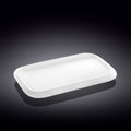 Wilmax Servierplatte 30 x 18 cm aus Porzellan, Weiß WL-992661/A