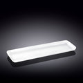 Wilmax Servierplatte 39 x 13 cm aus Porzellan, Weiß WL-992673/A