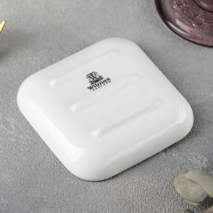 Wilmax Quadratische Schale 8,5 × 8,5 cm Weiß aus Porzellan