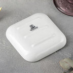 Wilmax Quadratische Schale 8,5 × 8,5 cm Weiß aus Porzellan
