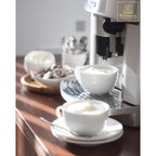 Wilmax Teetasse mit Untertasse 250 ml Weiß Porzellan WL-993000/AB