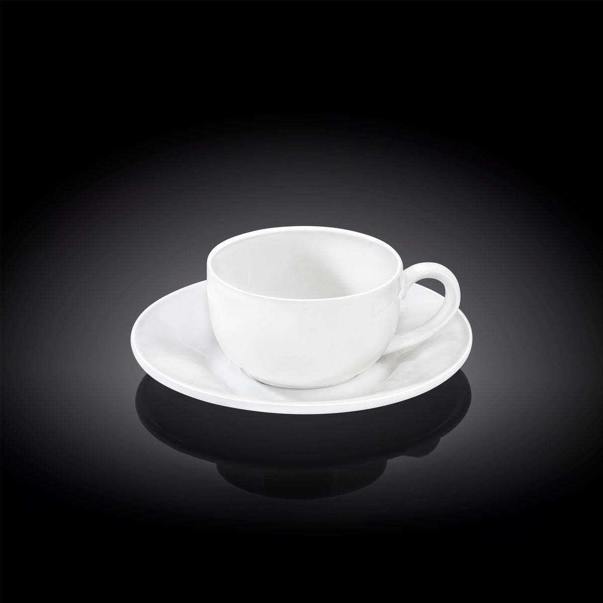 Wilmax Kaffee Tassen & Untertassen Set 6-teilig 100 ml Porzellan WL-993002/6C