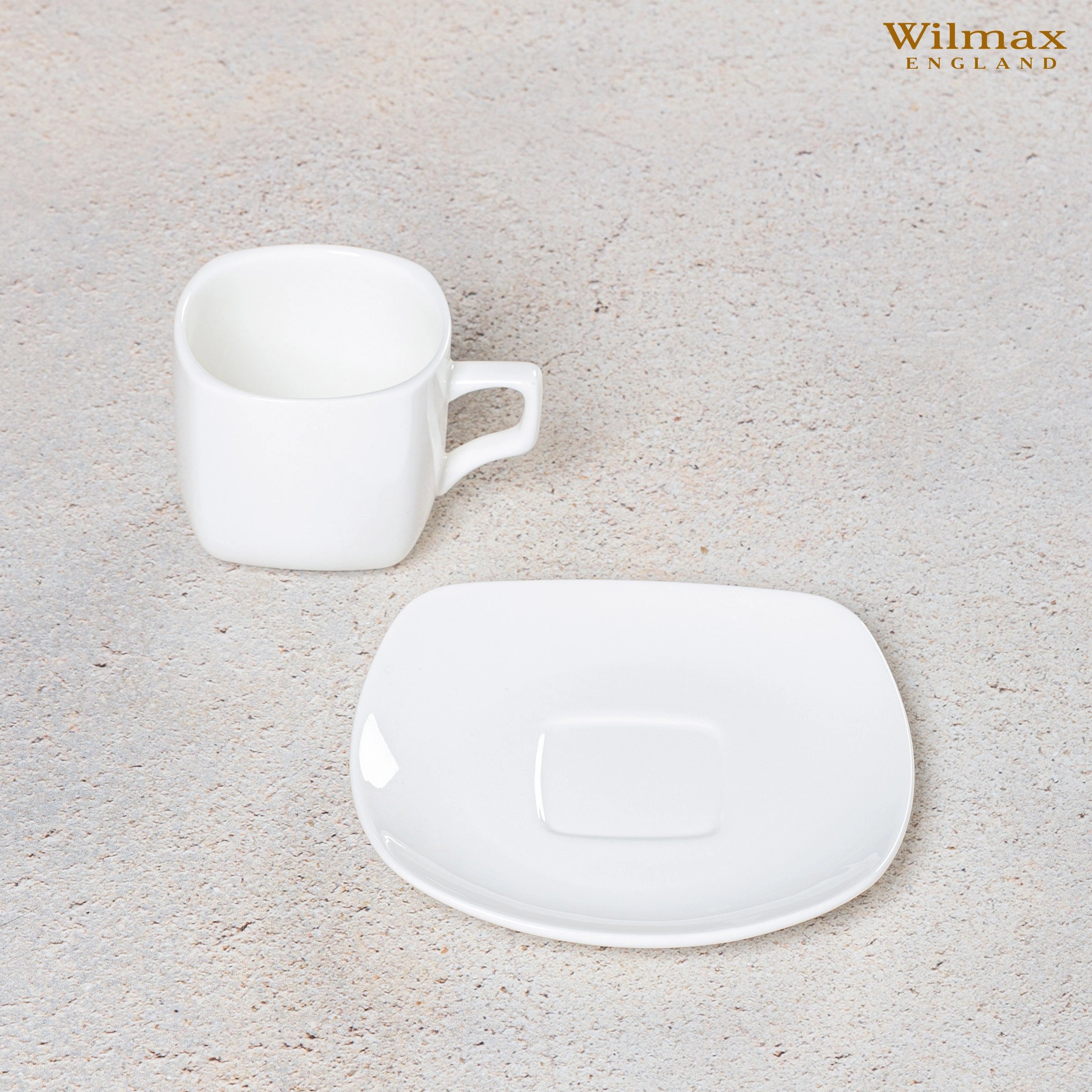 Wilmax Tee Tassen & Untertassen Set 6-teilig 200 ml Porzellan WL-993003/6C