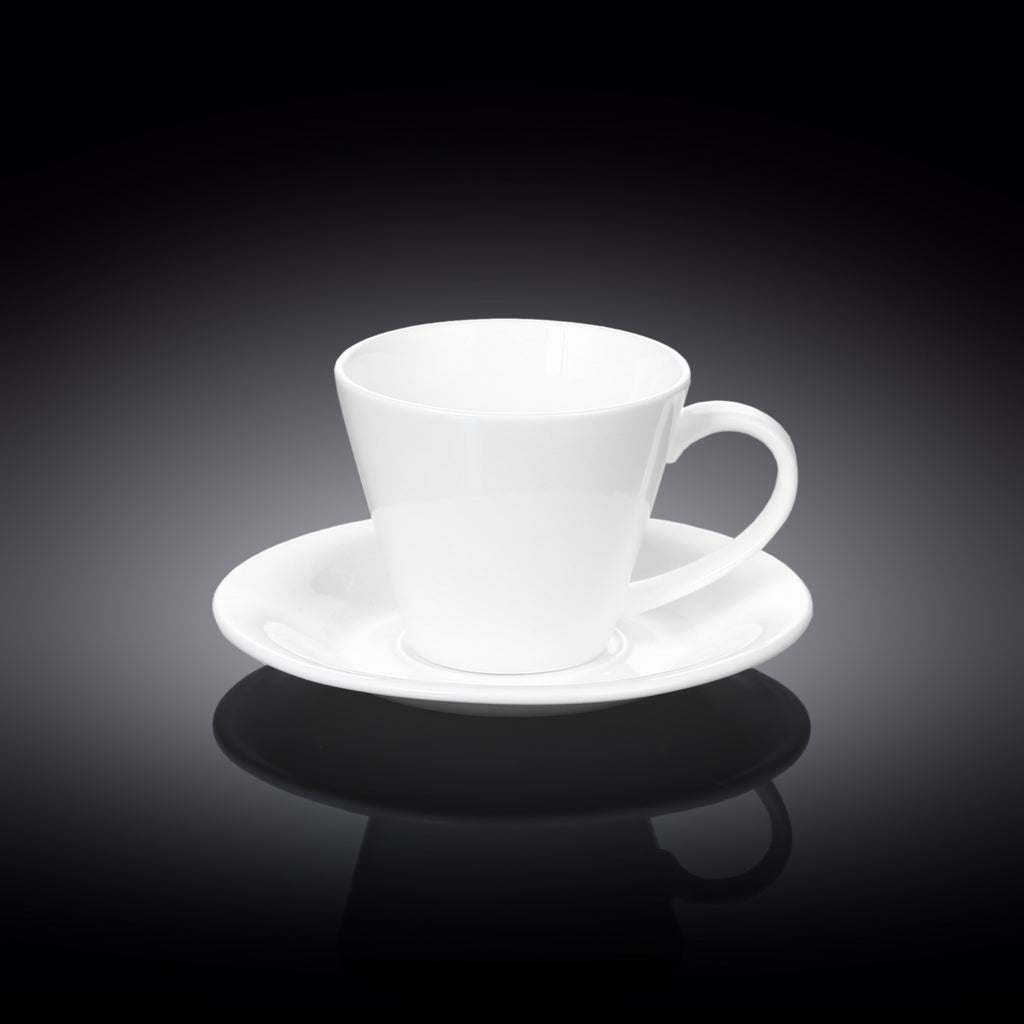 Wilmax Teetassen mit Untertassen 2er Set 180 ml WL-993004/2C
