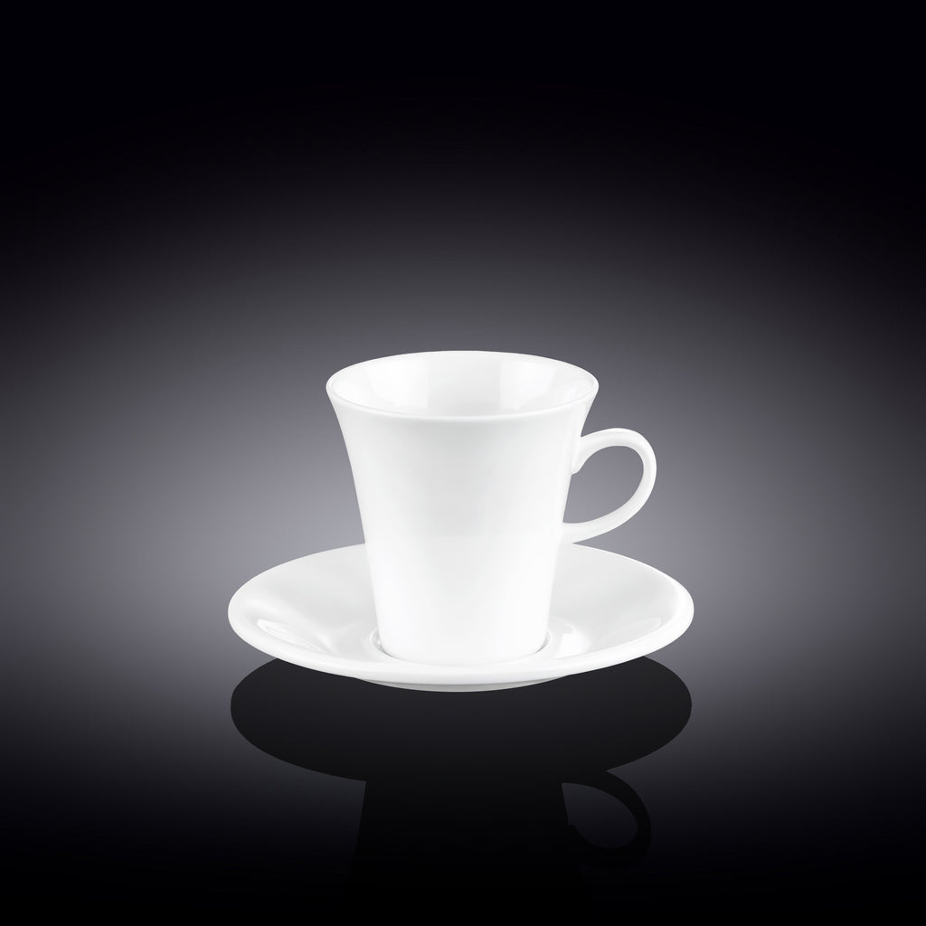 Wilmax Kaffeetassen mit Untertassen 2er Set 160 ml WL-993005/2C