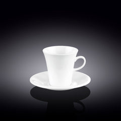 Wilmax Kaffee Tassen & Untertassen Set 2-teilig 160 ml Porzellan WL-993005/2C