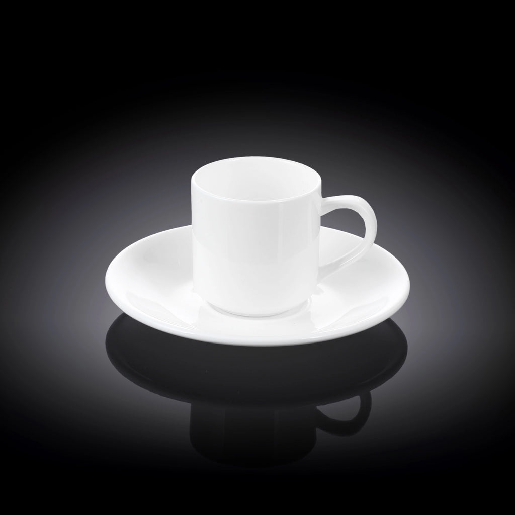 Wilmax Espressotassen mit Untertassen 2er Set 90 ml WL-993007/2C