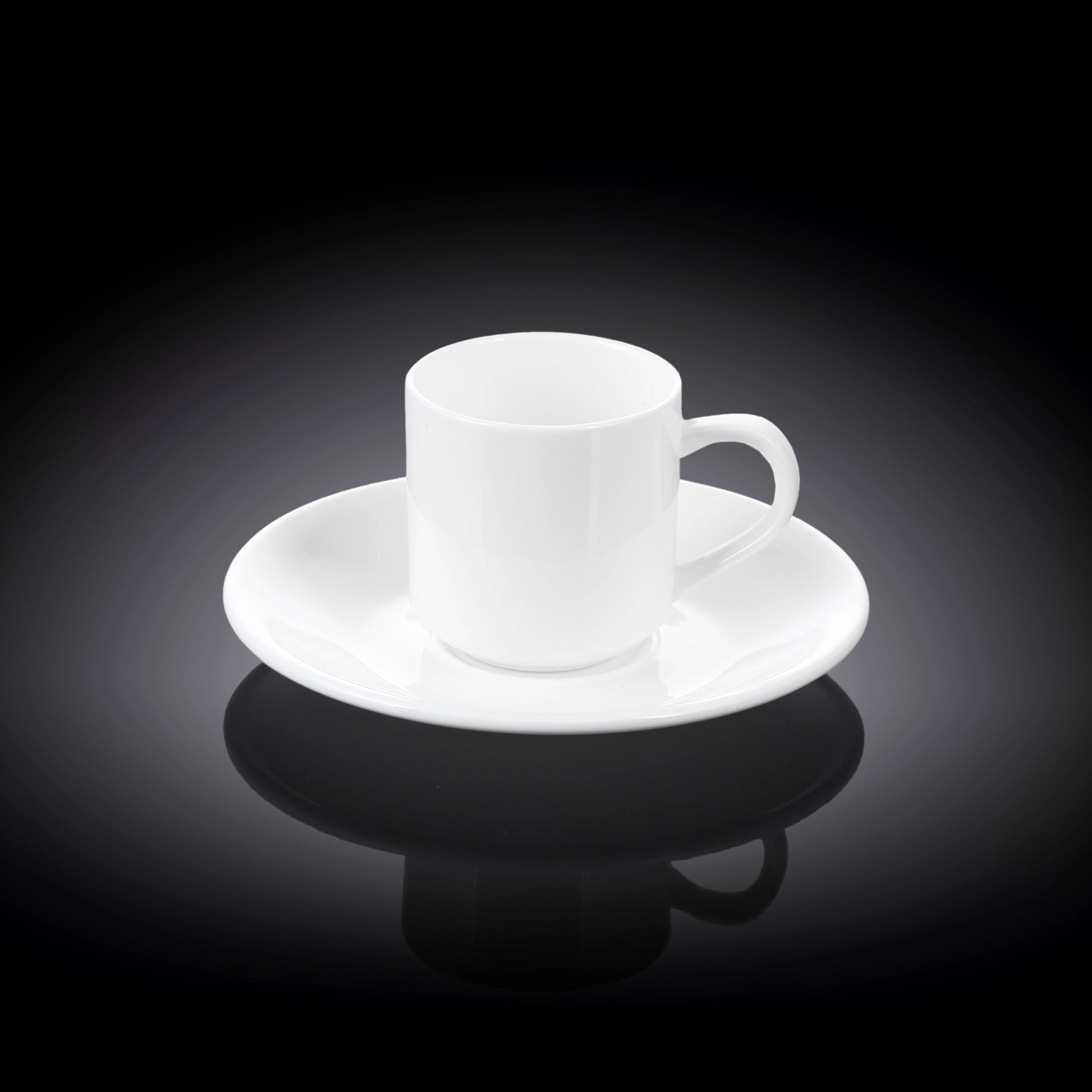 Wilmax Espressotassen mit Untertassen 2er Set 90 ml WL-993007/2C