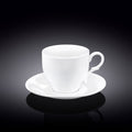Wilmax Teetassen mit Untertassen 2er Set 220 ml WL-993009/2C