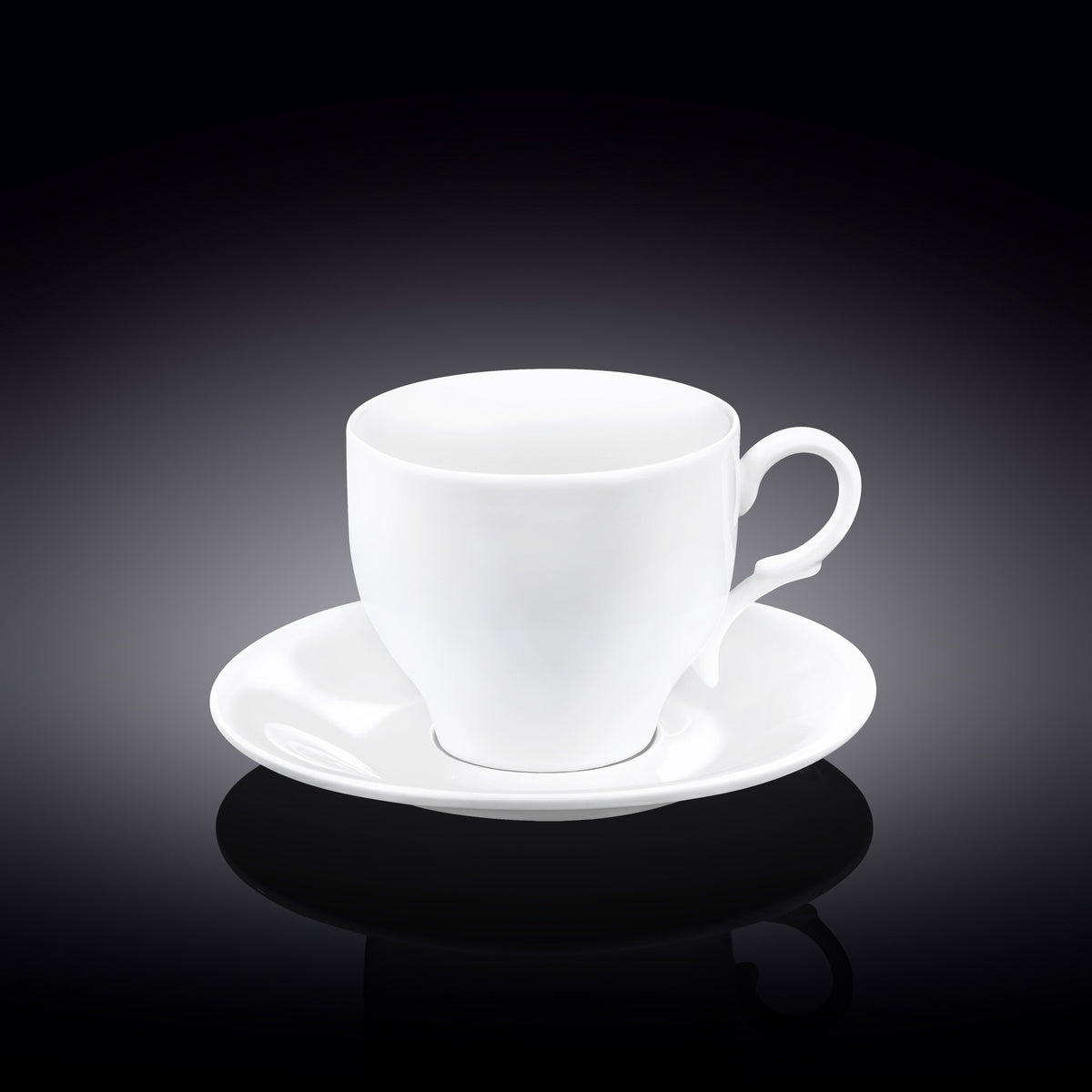 Wilmax Teetasse mit Untertasse, 220 ml, Porzellan, WL-993009/1C