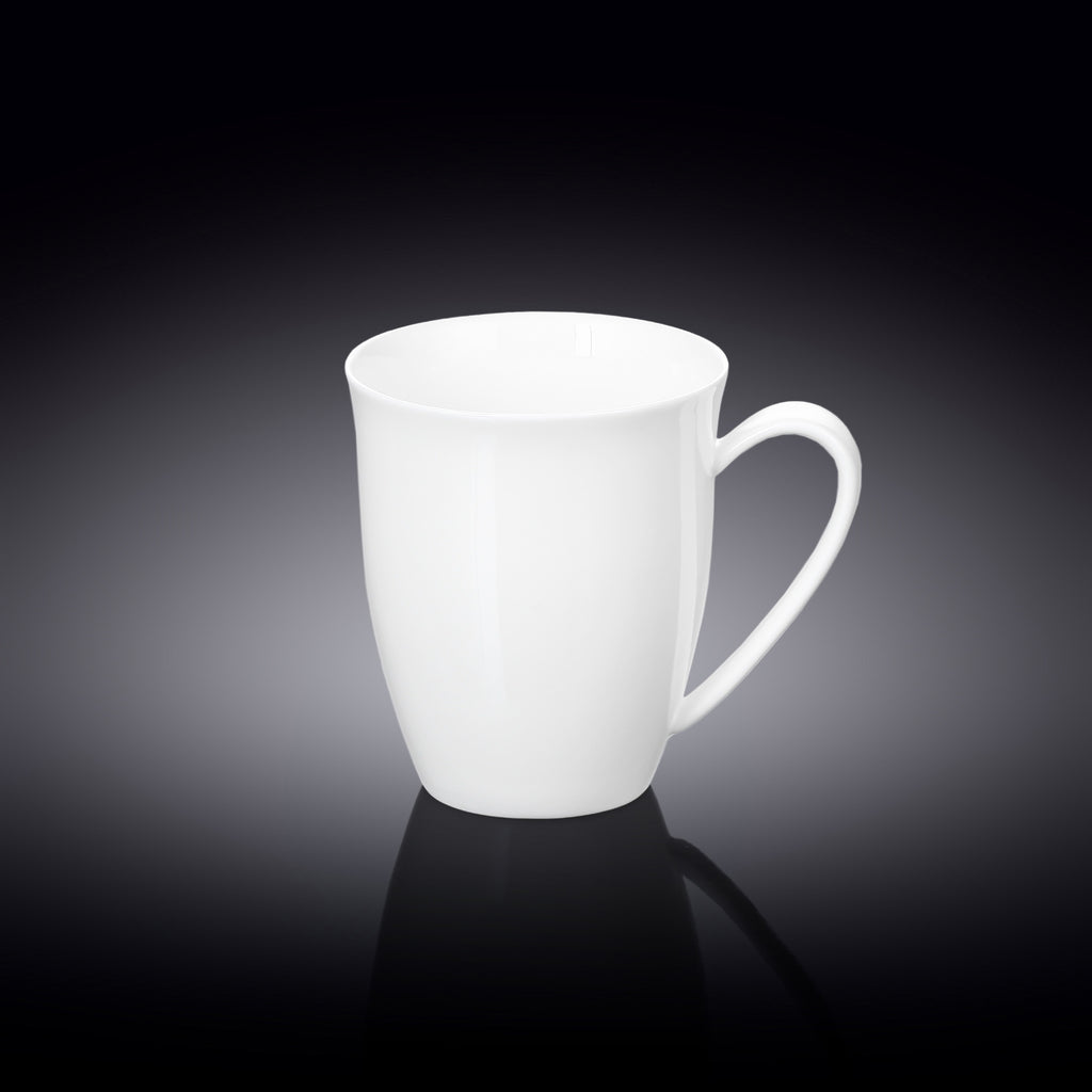 Wilmax Tasse 380 ml Weiß Porzellan für Kaffee und Tee WL-993014/A