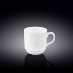 Wilmax Tasse 250 ml Weiß aus Porzellan