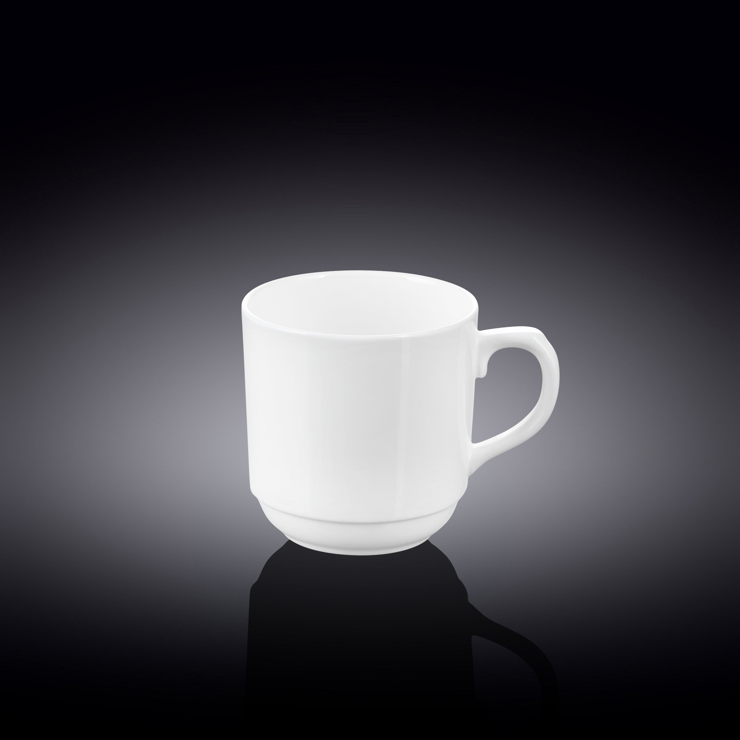 Wilmax Tasse 250 ml Weiß aus Porzellan