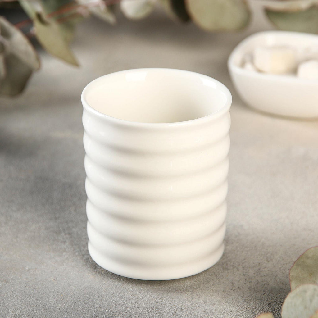 Wilmax Tasse 200 ml Weiß aus Porzellan