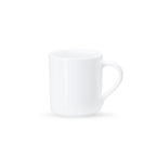 Wilmax Becher 320 ml Weiß Porzellan für Kaffee und Tee WL-993040/A