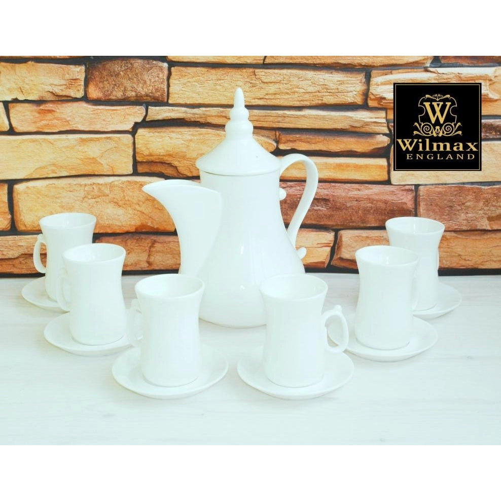Wilmax Teetassen & Untertassen Set, 6er Set, Porzellan, WL-993087/6C