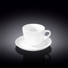Wilmax Kaffeetasse & Untertasse, 110 ml, Porzellan, WL-993174/AB