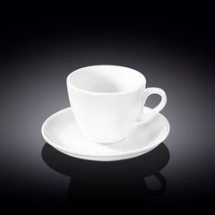 Wilmax Tee Tasse mit Untertasse 190 ml aus Porzellan – WL-993175/AB