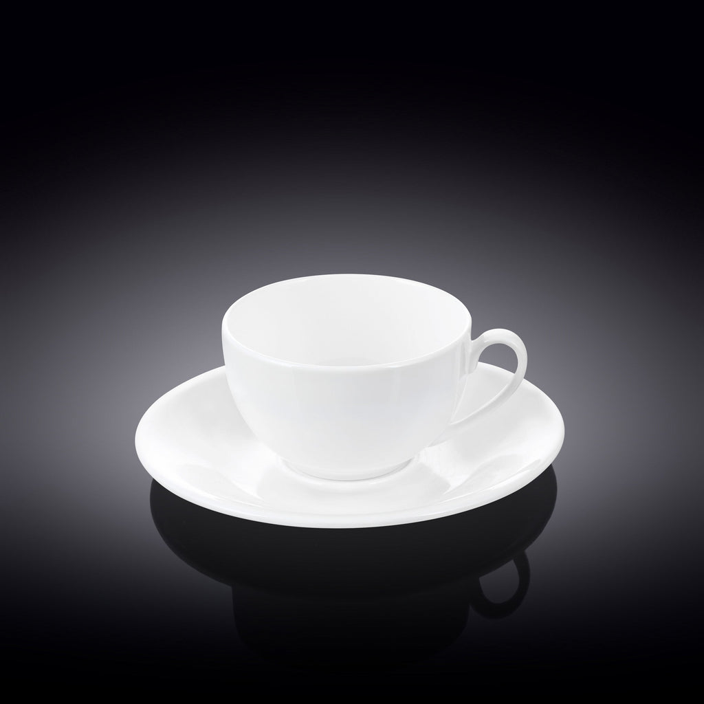 Wilmax Espressotasse mit Untertasse 80 ml 6er-Set
