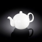 Wilmax Kaffee- und Teekanne mit integriertem Ausgusssieb 500 ml Weiß aus Porzellan