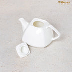 Wilmax Teekanne 1050 ml mit Filter Weiß Porzellan WL-994041/1C