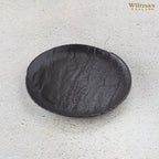 Wilmax Runder Teller 15,5 cm 6er-Set Schwarz aus Porzellan